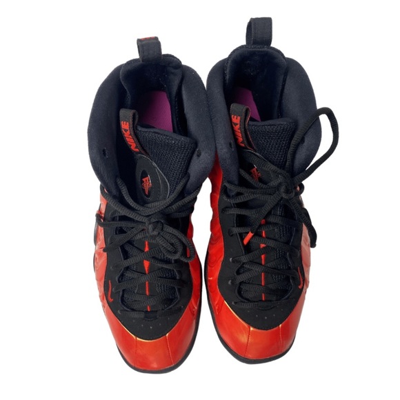NIKE Air FOAMPOSITE ONE GS ‘Habanero Red’ YOUTH Sneakers Size 7 (644791-603) - Picture 6 of 9